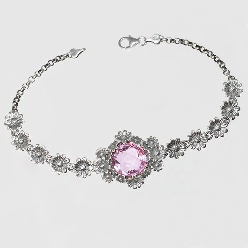 Bracciale Tesoro Di Hera Margherite Quarzo - FBR004-R