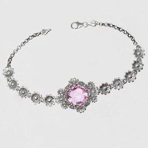 Bracciale Tesoro Di Hera Margherite Quarzo - FBR004-R