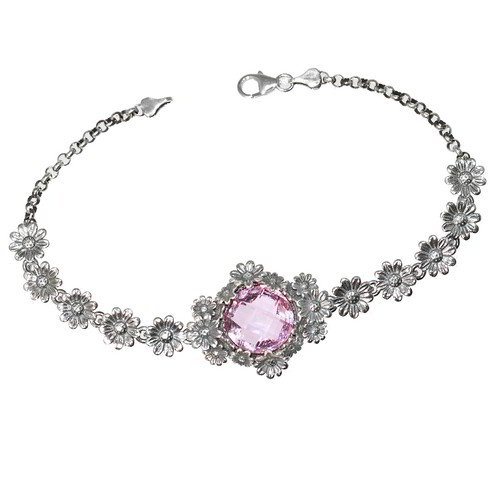 Bracciale Tesoro Di Hera Margherite Quarzo - FBR004-R
