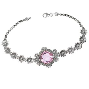 Bracciale Tesoro Di Hera Margherite Quarzo - FBR004-R