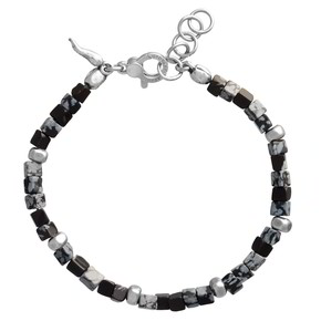 Bracciale Uomo Giovanni Raspini Obsidian - 11863 - L