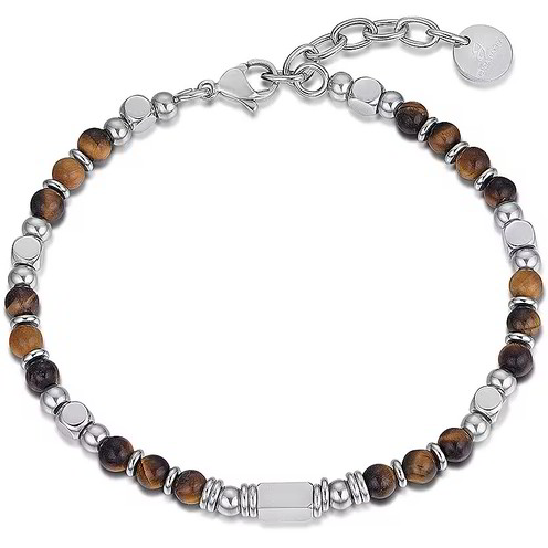 Luca Barra Bracciale Uomo In Acciaio Con Piastra Silver - Modello BA1687 - 3