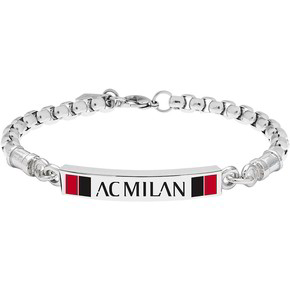 Bracciale Uomo Milan Logo - B-MB002UAR Bracciale Uomo Milan Logo - B-MB002UAR