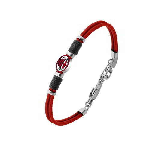 Bracciale Uomo Milan Logo - B-MB021KCR