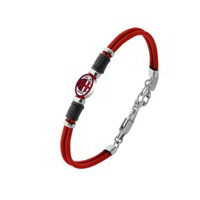 Bracciale Uomo Milan Logo - B-MB021KCR