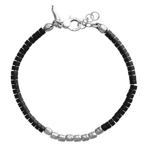Bracciale Uomo Raspini Granelli Agata Nera - 11862 - L