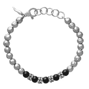 Bracciale Uomo Raspini Onice E Treccia - 11855 - L Bracciale Uomo Raspini Onice E Treccia - 11855 - L