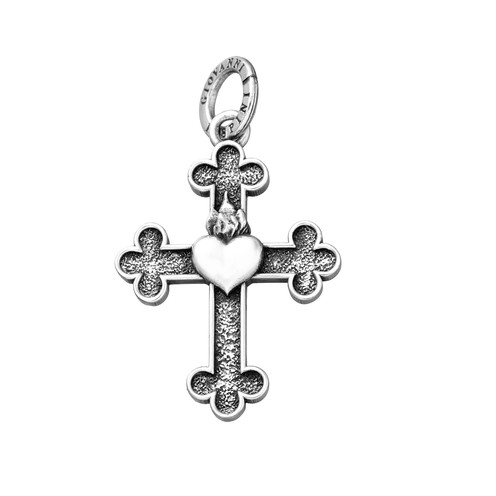 Charm Giovanni Raspini Croce Cuore Grande - 11296