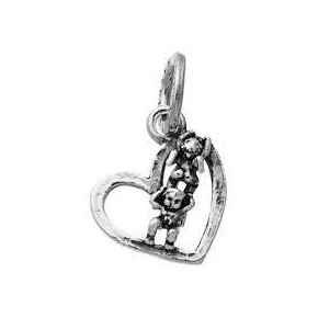 Charm Giovanni Raspini Cuore Acrobati Piccolo - 11090