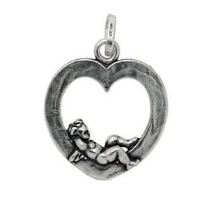 Charm Giovanni Raspini Cuore Angelo - 6098 Charm Giovanni Raspini Cuore Angelo - 6098