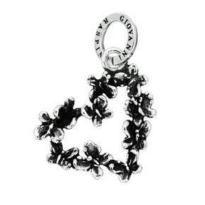 Charm Giovanni Raspini Cuore Farfalle - 9462 Charm Giovanni Raspini Cuore Farfalle - 9462