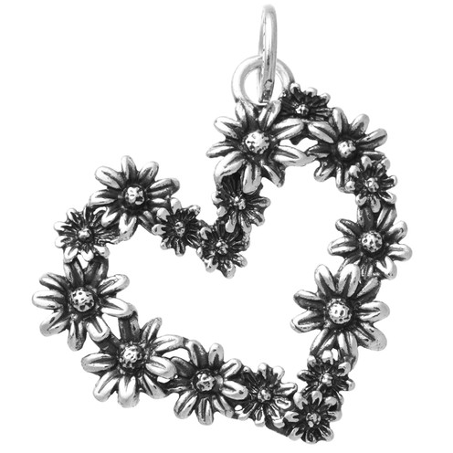 Charm Giovanni Raspini Cuore Margherite Grande - 11095