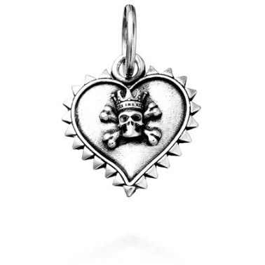 Charm Giovanni Raspini Cuore Votivo Teschio - 11286 Charm Giovanni Raspini Cuore Votivo Teschio - 11286