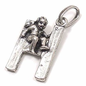 Charm Giovanni Raspini Lettera "H" Angelo - 6072 Charm Giovanni Raspini Lettera "H" Angelo - 6072