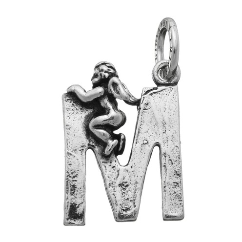 Charm Giovanni Raspini Lettera "M" Angelo - 6075
