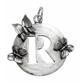 Charm Giovanni Raspini Lettera "R" Farfalle - 9572