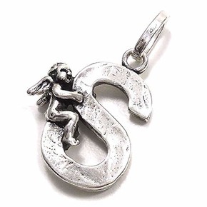 Charm Giovanni Raspini Lettera "S" Angelo - 6081 Charm Giovanni Raspini Lettera "S" Angelo - 6081