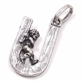 Charm Giovanni Raspini Lettera "U" Angelo - 6083 Charm Giovanni Raspini Lettera "U" Angelo - 6083
