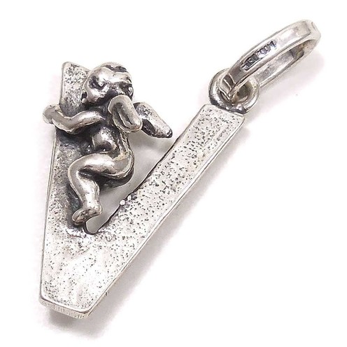 Charm Giovanni Raspini Lettera "V" Angelo - 6084