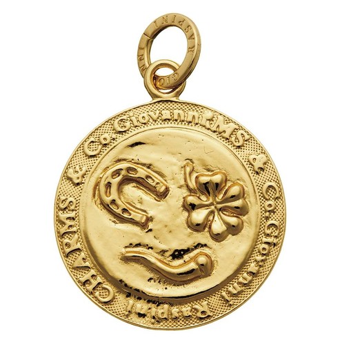 Charm Giovanni Raspini Moneta Amuleti Dorata - 8963