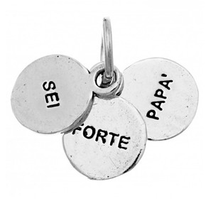 Charm Giovanni Raspini Sei Forte Papà - 10180 Charm Giovanni Raspini Sei Forte Papà - 10180