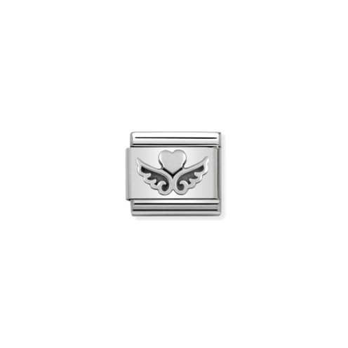 Charm Link Nomination Composable Cuore Alato - 330101/13