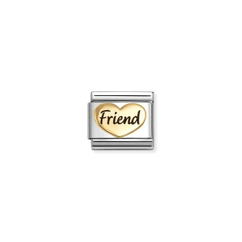 Charm Link Nomination Composable Cuore Friend - 030285/84