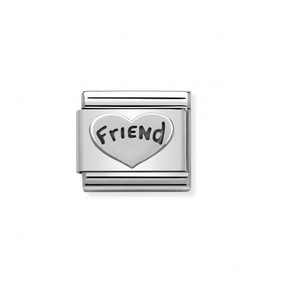 Charm Link Nomination Composable Cuore Friend - 330101/18