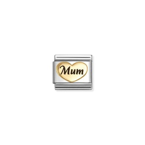 Charm Link Nomination Composable Cuore Mum - 030285/80
