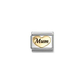 Charm Link Nomination Composable Cuore Mum - 030285/80