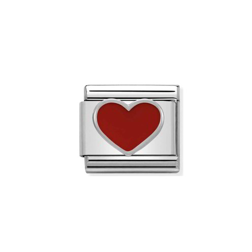 Charm Link Nomination Composable Cuore Rosso - 330202/17