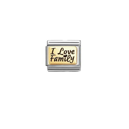 Charm Link Nomination Composable I Love Family - 030166/69