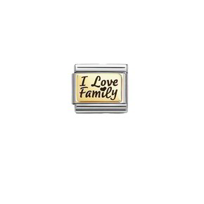Charm Link Nomination Composable I Love Family - 030166/69