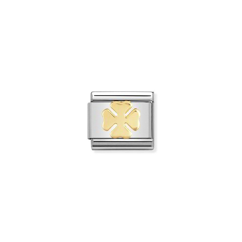 Charm Link Nomination Composable Quadrifoglio - 030115/06 