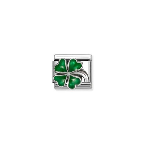 Charm Link Nomination Composable Quadrifoglio - 330204/42