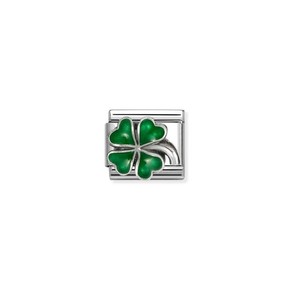 Charm Link Nomination Composable Quadrifoglio - 330204/42
