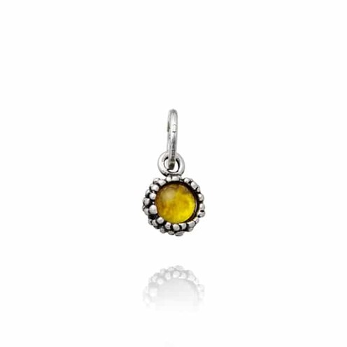 Charm Raspini Calcedonio Mango Perlage - 10858