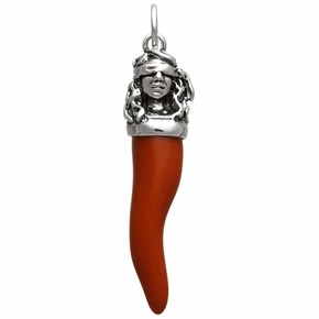 Charm Raspini Corno Rosso Dea Fortuna Grande - 10988