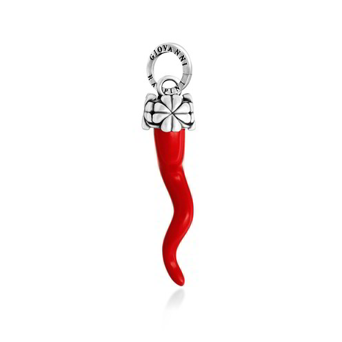 Charm Raspini Corno Rosso Quadrifogli - 12480