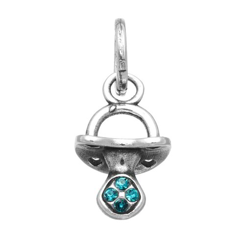 Charm Raspini Mini Ciuccio Crystal Azzurro - 12190
