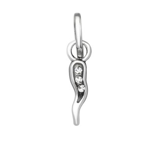 Charm Raspini Mini Cornino Crystal - 12171