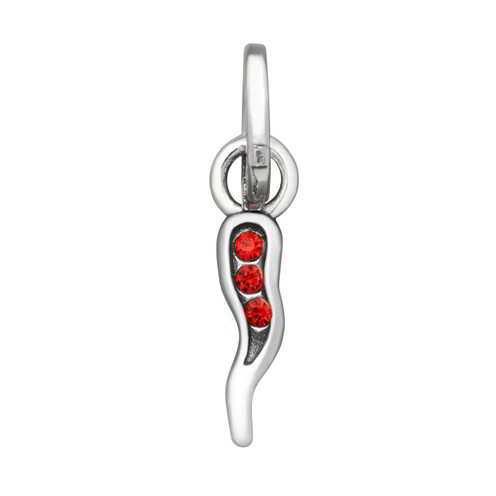 Charm Raspini Mini Cornino Crystal Rosso - 12172
