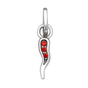 Charm Raspini Mini Cornino Crystal Rosso - 12172