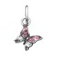 Charm Raspini Mini Farfalla Crystal Rosa - 12183