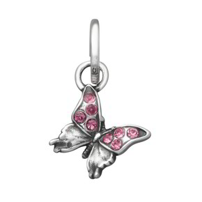 Charm Raspini Mini Farfalla Crystal Rosa - 12183
