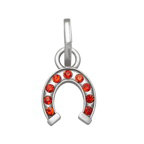 Charm Raspini Mini Ferro Di Cavallo Crystal Rosso - 12176