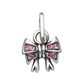 Charm Raspini Mini Fiocco Crystal Rosa - 12194