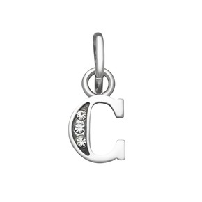 Charm Raspini Mini Lettera C Crystal - 12141 Charm Raspini Mini Lettera C Crystal - 12141