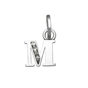 Charm Raspini Mini Lettera M Crystal - 12151