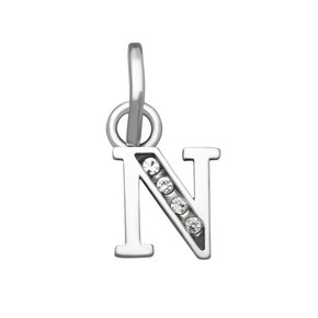 Charm Raspini Mini Lettera N Crystal - 12152 Charm Raspini Mini Lettera N Crystal - 12152